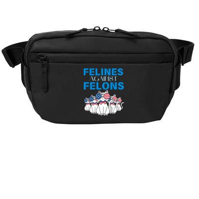 Felines Against Felons Donald Trump 2024 Cat Crossbody Pack