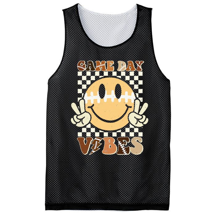 Face American Football Game Day Vibes Sport Mesh Reversible Basketball Jersey Tank