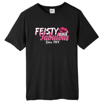 Feisty And Fabulous Since 1984 40th Birthday Tall Fusion ChromaSoft Performance T-Shirt