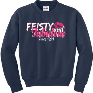 Feisty And Fabulous Since 1984 40th Birthday Kids Sweatshirt