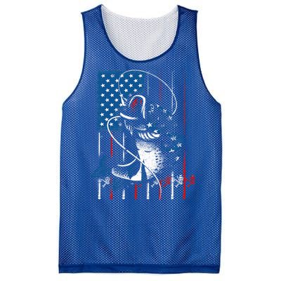 Fishing Art For American Flag USA Fishing Lover Mesh Reversible Basketball Jersey Tank