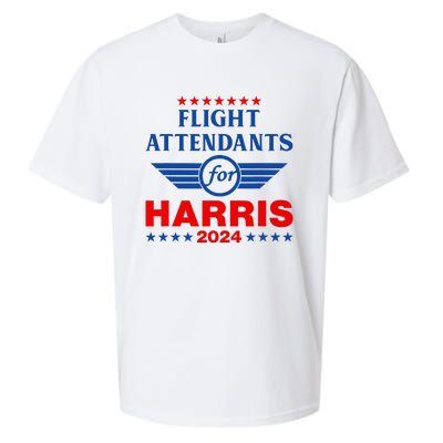 Flight Attendants For Kamala Harris 2024 Sueded Cloud Jersey T-Shirt