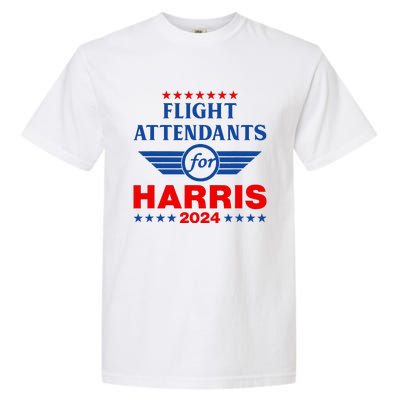 Flight Attendants For Kamala Harris 2024 Garment-Dyed Heavyweight T-Shirt