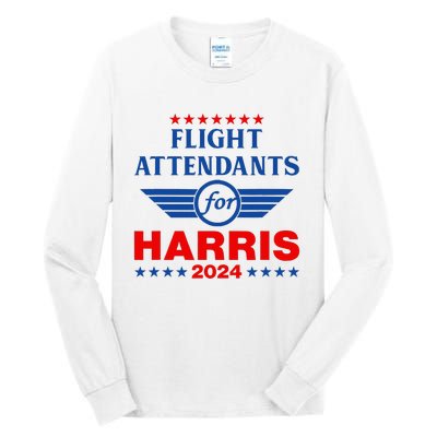 Flight Attendants For Kamala Harris 2024 Tall Long Sleeve T-Shirt