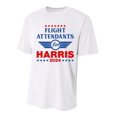 Flight Attendants For Kamala Harris 2024 Performance Sprint T-Shirt