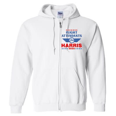 Flight Attendants For Kamala Harris 2024 Full Zip Hoodie