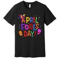 Funny April Fools Day Pranks Kit 1st April Jokes Premium T-Shirt