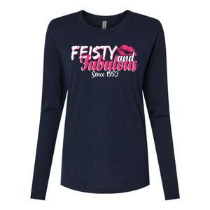 Feisty And Fabulous Since 1953 70th Birthday Womens Cotton Relaxed Long Sleeve T-Shirt