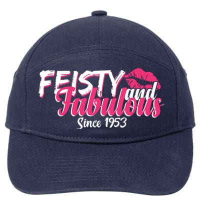 Feisty And Fabulous Since 1953 70th Birthday 7-Panel Snapback Hat