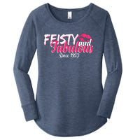 Feisty And Fabulous Since 1953 70th Birthday Women's Perfect Tri Tunic Long Sleeve Shirt