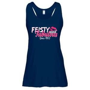 Feisty And Fabulous Since 1953 70th Birthday Ladies Essential Flowy Tank