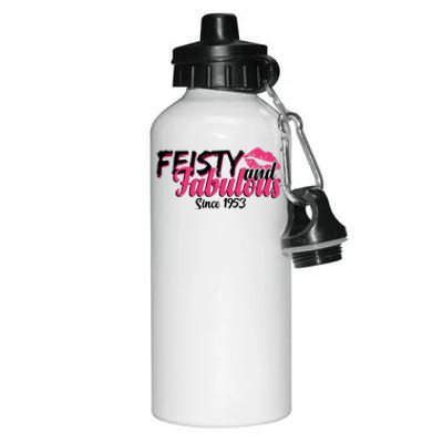 Feisty And Fabulous Since 1953 70th Birthday Aluminum Water Bottle