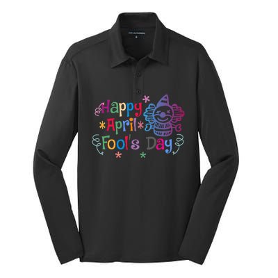 Funny April Fool's Day Pranks Silk Touch Performance Long Sleeve Polo