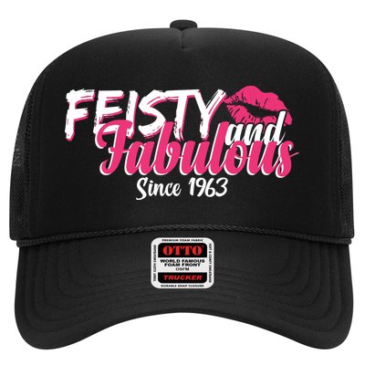 Feisty And Fabulous Since 1963 60th Birthday Trucker Hat