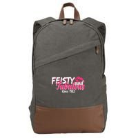 Feisty And Fabulous Since 1963 60th Birthday Cotton Canvas Backpack