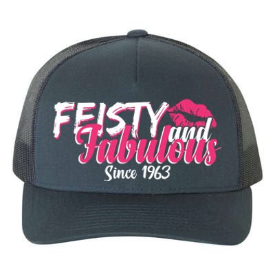 Feisty And Fabulous Since 1963 60th Birthday Yupoong Adult 5-Panel Trucker Hat