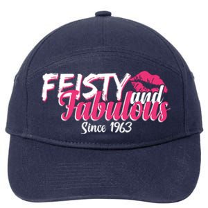 Feisty And Fabulous Since 1963 60th Birthday 7-Panel Snapback Hat