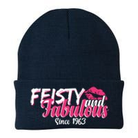 Feisty And Fabulous Since 1963 60th Birthday Knit Cap Winter Beanie