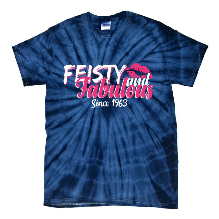 Feisty And Fabulous Since 1963 60th Birthday Tie-Dye T-Shirt