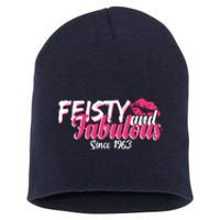 Feisty And Fabulous Since 1963 60th Birthday Short Acrylic Beanie