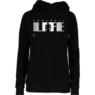 Football Apparel Football Womens Funnel Neck Pullover Hood