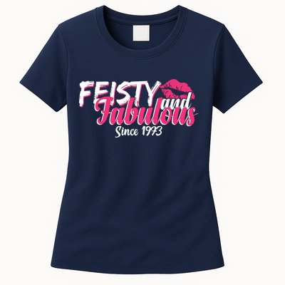 Feisty And Fabulous Since 1973 50th Birthday Womens T-Shirt