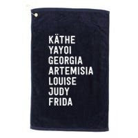 Famous Artists Feminism Art History Platinum Collection Golf Towel