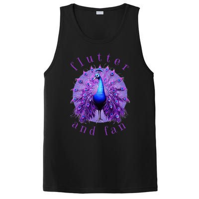 Flutter And Fan Apparel Peacock On Glowing Moon PosiCharge Competitor Tank