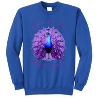 Flutter And Fan Apparel Peacock On Glowing Moon Sweatshirt