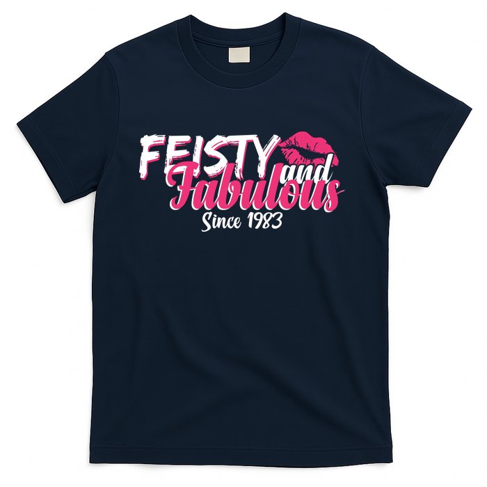 Feisty And Fabulous Since 1983 40th Birthday T-Shirt