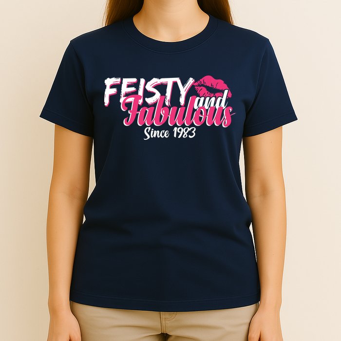 Feisty And Fabulous Since 1983 40th Birthday T-Shirt