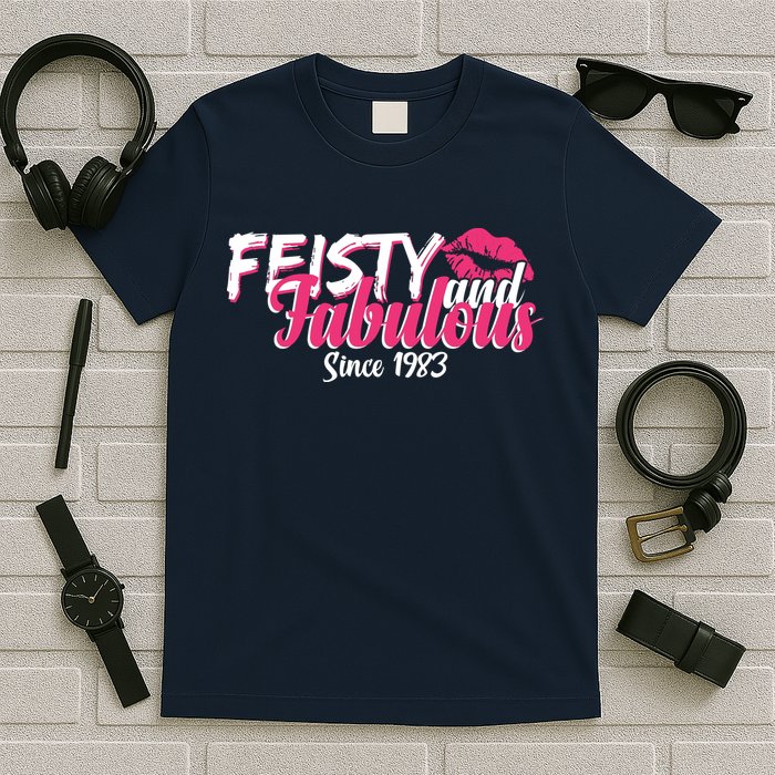 Feisty And Fabulous Since 1983 40th Birthday T-Shirt