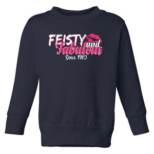 Feisty And Fabulous Since 1983 40th Birthday Toddler Sweatshirt