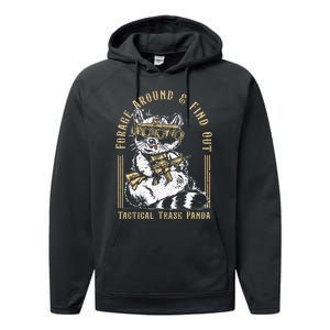 Forage Around & Find Out Tactical Trash Panda Performance Fleece Hoodie