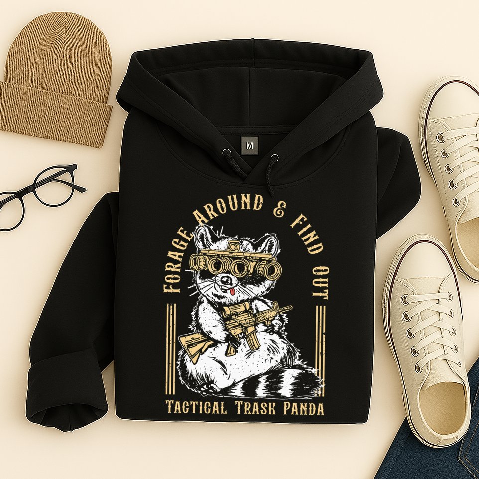 Forage Around & Find Out Tactical Trash Panda Hoodie
