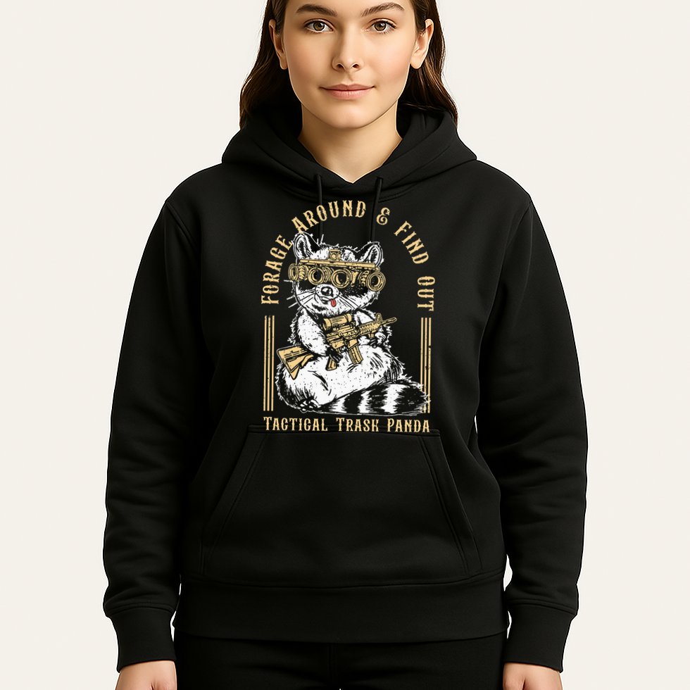 Forage Around & Find Out Tactical Trash Panda Hoodie