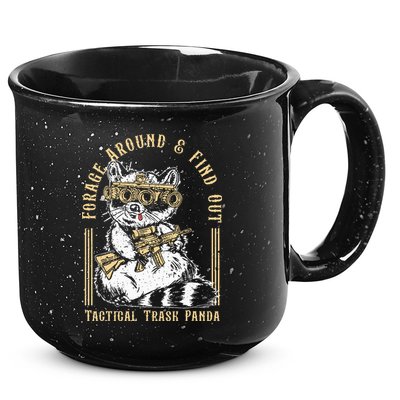 Forage Around & Find Out Tactical Trash Panda 15oz Campfire Ceramic Mug