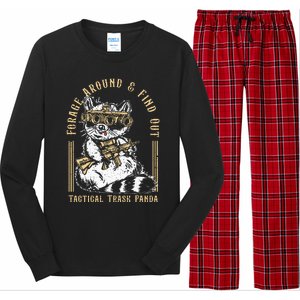 Forage Around & Find Out Tactical Trash Panda Long Sleeve Pajama Set