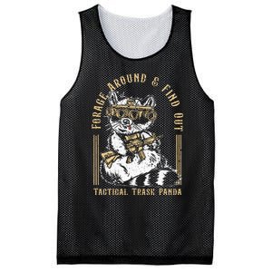 Forage Around & Find Out Tactical Trash Panda Mesh Reversible Basketball Jersey Tank