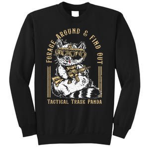 Forage Around & Find Out Tactical Trash Panda Tall Sweatshirt