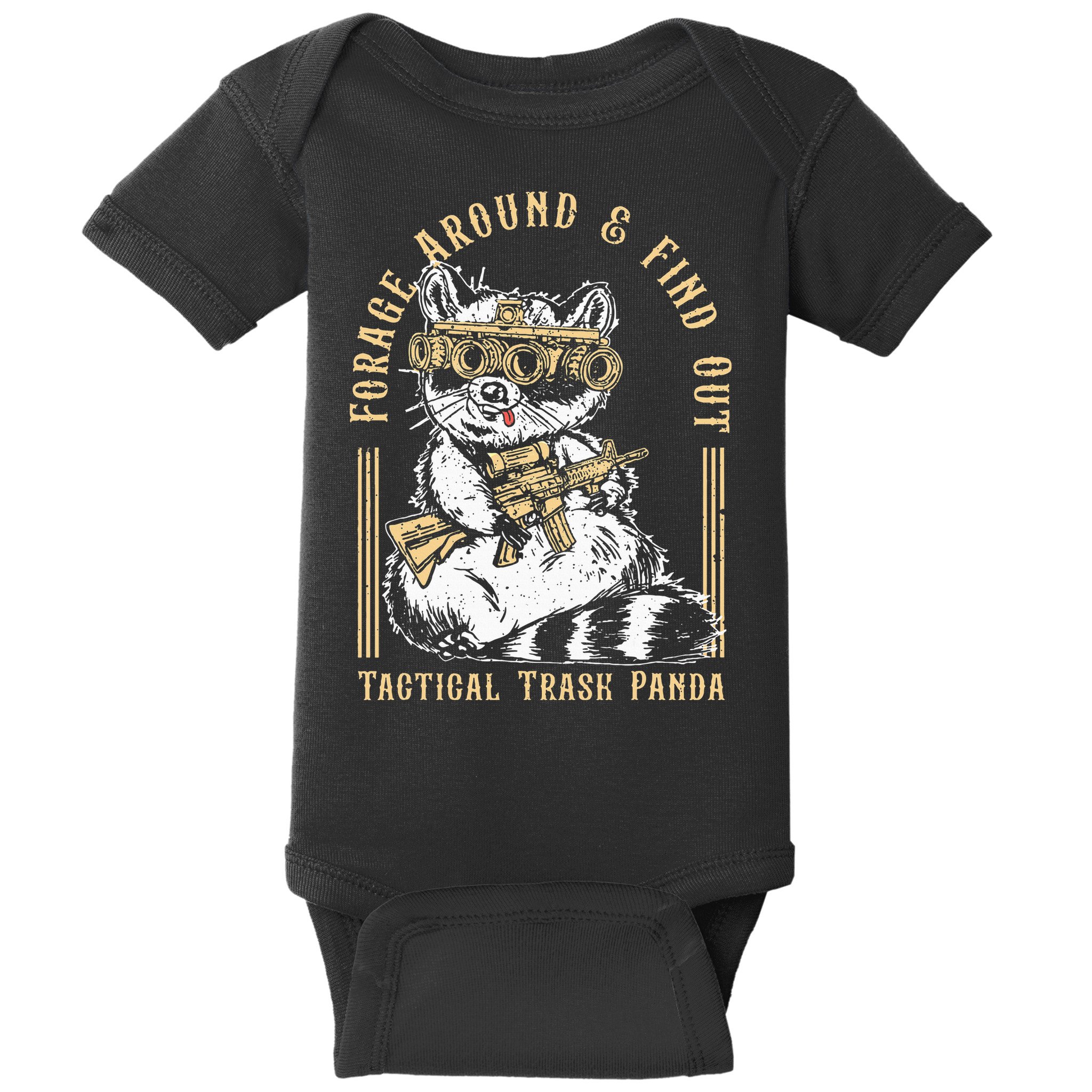 Forage Around & Find Out Tactical Trash Panda Baby Bodysuit