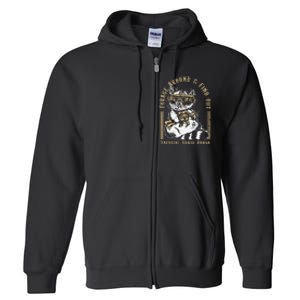 Forage Around & Find Out Tactical Trash Panda Full Zip Hoodie