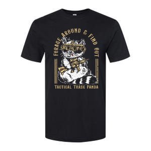 Forage Around & Find Out Tactical Trash Panda Softstyle CVC T-Shirt