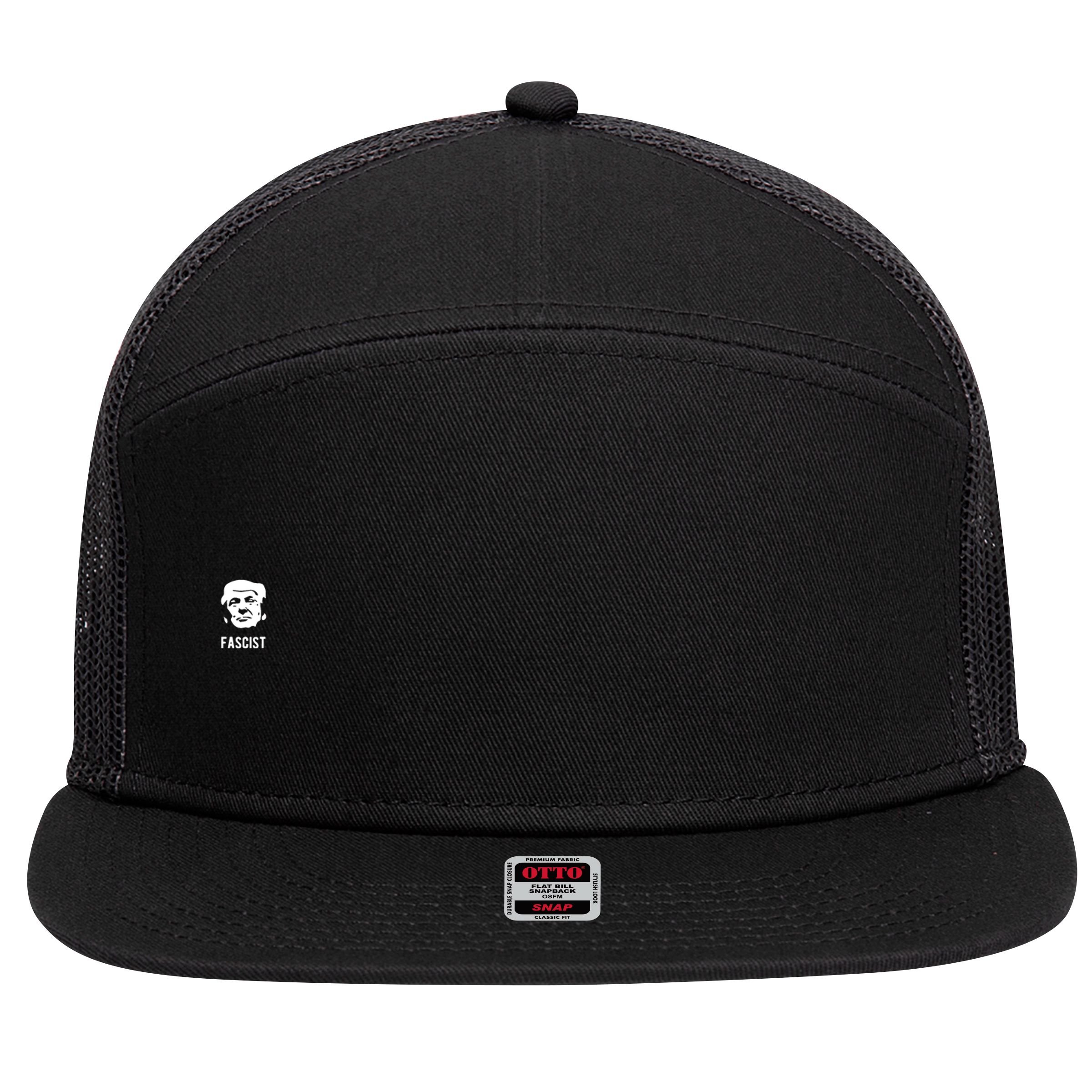 Fascist Antitrump 7 Panel Mesh Trucker Snapback Hat