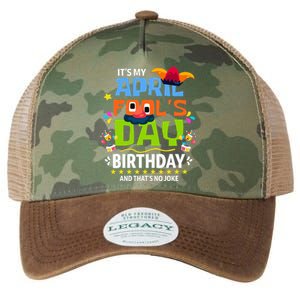 Funny April Fool's Day, It's My April Fool's Day Birthday Legacy Tie Dye Trucker Hat