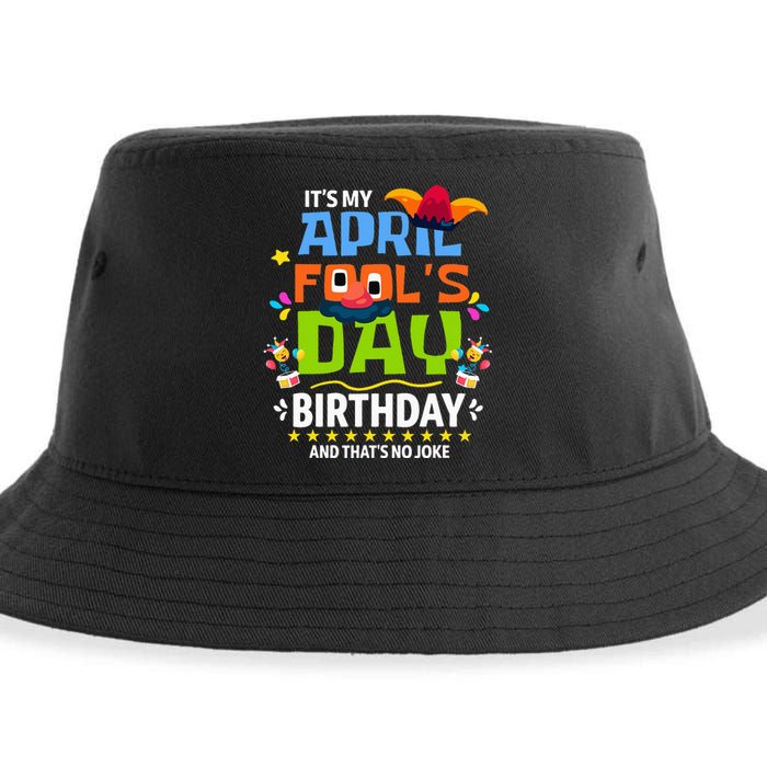 Funny April Fool's Day, It's My April Fool's Day Birthday Sustainable Bucket Hat