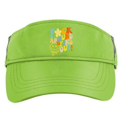 Fuck Around Find Out Smile Retro Groovy Funny Adult Drive Performance Visor