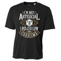 Funny Antisocial Funny Nerdy Gamer Cooling Performance Crew T-Shirt