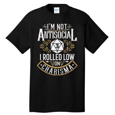 Funny Antisocial Funny Nerdy Gamer Tall T-Shirt