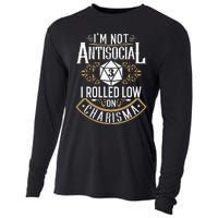 Funny Antisocial Funny Nerdy Gamer Cooling Performance Long Sleeve Crew